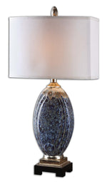 Uttermost 26298-1 Blue Latah Lamp