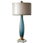 Uttermost 26582-1 Alaia Blue Glass Table Lamp