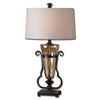 Uttermost 26594 Aemiliana Amber Glass Table Lamp