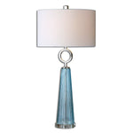 Uttermost 27698-1 Navier Blue Glass Table Lamp