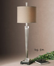 Terme Brushed Nickel Buffet Lamp