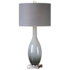 Uttermost 26180 Vallo Smoke Gray Glass Lamp