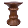 LeisureMod Madison Accent Side Table in Walnut - Laurel