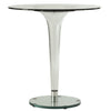 LeisureMod Lonia Modern Glass Dining Table Clear