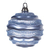 Vickerman M132052 6'' Periwinkle Candy With Glitter Wave Ball Christmas Ornament