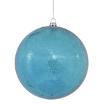 Vickerman M166412 4.75" Turquoise Shiny Mercury Ball Ornament 4 Per Bag