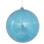 Vickerman M166612 8" Turquoise Shiny Mercury Ball Ornament