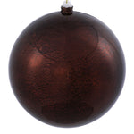 Vickerman M166675 8" Chocolate Mercury Ball Christmas Ornament Features A Shiny Finish