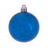 Vickerman M166302 4" Blue Shiny Mercury Ball Ornament 6 Per Bag