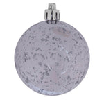 Vickerman M166307 4" Silver Shiny Mercury Ball Ornament 6 Per Bag