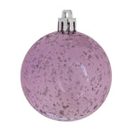 Vickerman M166386 4" Lavender Mercury Ball Christmas Ornament Features A Shiny Finish - 6 Per Bag