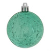 Vickerman M166342 4" Teal Shiny Mercury Ball Ornament 6 Per Bag