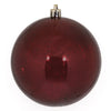 Vickerman M166365 4" Burgundy Shiny Mercury Ball Ornament 6 Per Bag