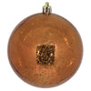 Vickerman M166388 4" Copper Shiny Mercury Ball Ornament 6 Per Bag