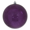 Vickerman M166426 4.75" Plum Shiny Mercury Ball Ornament 4 Per Bag
