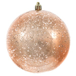 Vickerman M166558 6" Rose Gold Shiny Mercury Ball Ornament 4 Per Bag