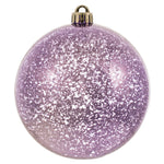 Vickerman M166586 6" Lavender Mercury Ball Christmas Ornament Features A Shiny Finish - 4\Bag