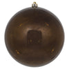 Vickerman M166775 10" Chocolate Mercury Ball Christmas Ornament Features A Shiny Finish