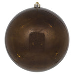 Vickerman M166775 10" Chocolate Mercury Ball Christmas Ornament Features A Shiny Finish