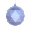 Vickerman M177507DM 8" Silver Matte Geometric Ball Ornament
