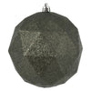 Vickerman M177323DG 4.75" Wrought Iron Glitter Geo Ball 4/Bag
