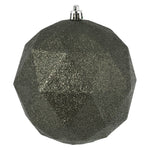 Vickerman M177323DG 4.75" Wrought Iron Glitter Geo Ball 4/Bag