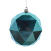 Vickerman M177444DS 6" Seafoam Green Geometric Ball Ornament Featuring A Shiny Finish - 4 Per Bag