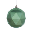 Vickerman M177454DM 6" Celadon Geometric Ball Ornament Featuring A Matte Finish - 4 Per Bag