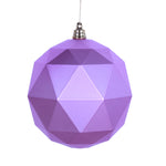 Vickerman M177369DM 4.75" Orchid Geometric Ball Ornament Featuring A Matte Finish - 4 Per Bag