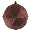 Vickerman M177471DG 6" Coral Glitter Geometric Ball 4 Per Bag