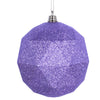 Vickerman M177486DG 6" Lavender Geometric Ball Ornament Featuring A Glitter Finish - 4 Per Bag