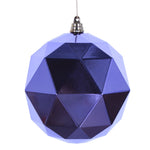 Vickerman M177386DS 4.75" Lavender Geometric Ball Ornament Featuring A Shiny Finish - 4 Per Bag