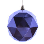 Vickerman M177586DS 8" Lavender Geometric Ball Ornament Featuring A Shiny Finish