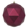 Vickerman M177421DM 6" Berry Red Matte Geometric Ball 4/Bag