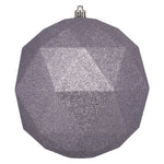 Vickerman M177434DG 6" Lilac Glitter Geo Ball 4/Bag