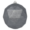 Vickerman M177525DG 8" Limestone Glitter Geometric Ball