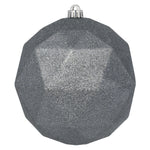Vickerman M177525DG 8" Limestone Glitter Geometric Ball
