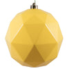 Vickerman M177578DS 8" Yellow Shiny Geometric Ball Ornament