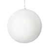 Vickerman M180611 6" White Flocked Ball Ornament 4 Per Bag