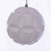 Vickerman Mc190911D 6" White Matte Clover Ball Ornament 2/Bag