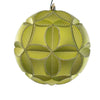 Vickerman Mc190973D 6" Lime Matte Clover Ball Ornament 2/Bag