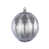 Vickerman Mc193484 4.5" Gunmetal Antique Embossed Line Ball Ornament 3/Bag