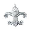 Vickerman Mc193725 7.3" Limestone Antique Fleur-De-Lis Ornament 2/Bag
