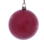 Vickerman Mc196903 3" Red Wood Grain Ball Ornament