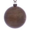 Vickerman Mc196987 3" Pewter Wood Grain Ball Ornament