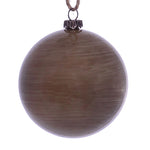 Vickerman Mc196987 3" Pewter Wood Grain Ball Ornament