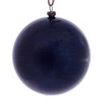 Vickerman Mc197031 4" Midnight Blue Wood Grain Ball Ornament 6/Bag