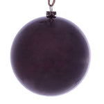 Vickerman Mc197065 4" Burgundy Wood Grain Ball Ornament 6/Bag