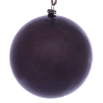 Vickerman Mc197126 4.75" Plum Wood Grain Ball Ornament