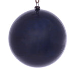 Vickerman Mc197131 4.75" Midnight Blue Wood Grain Ball Ornament 4/Bag